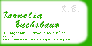 kornelia buchsbaum business card